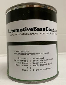CHEVROLET BASECOAT PAINT **UNREDUCED** - 1 Quart