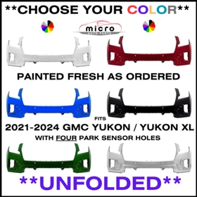 NEW FRONT BUMPER FOR 2021-2024 GMC YUKON PAINTED *CHOOSE YOUR COLOR* GM1000A47