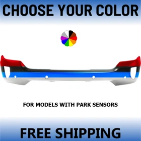 Choose Your Color Front Bumper For 2016-2018 Silverado 1500 With Sensor Holes