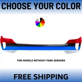 Choose Your Color Front Bumper For 2016-2018 Silverado 1500 Without Sensor Holes