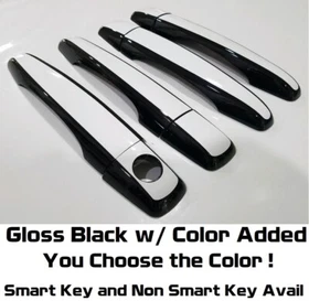Custom Black OR Color Door Handle Overlays 2008-2013 Cadillac CTS YOU PICK CLR
