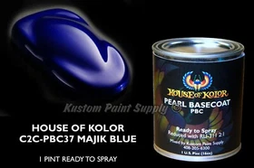 Majik Blue Pearl Basecoat PBC37 House of Kolor 1 Pint Can RTS or UnMixed