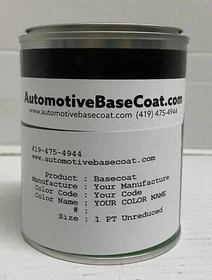 TOYOTA BASECOAT PAINT **UNREDUCED** - 1 Pint