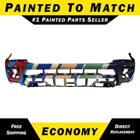 NEW Painted To Match Front Bumper Cover for 2021 2022 Chevy Colorado w/Tow Hooks