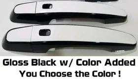 Custom Black and Color Door Handle Overlays 2016 - 2022 Chevy Camaro U PICK CLR