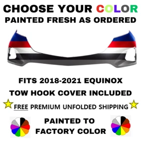 NEW FRONT BUMPER FOR 2018-2021 EQUINOX PAINTED *CHOOSE YOUR COLOR* GM1014130