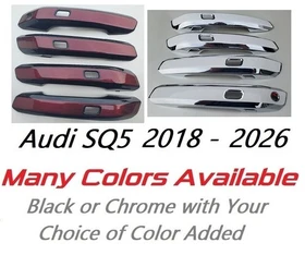 Custom Color & Chrome Door Handle Overlays 2018 - 2026 Audi SQ5 YOU PICK COLOR