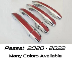 Chrome and Color Door Handle Overlays Volkswagen VW Passat 2020-2022 U PICK CLR 