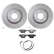 Hella Front Rotors Low-Met Disc Brake Pad Kit For BMW E90 E93 335d 335i 335is