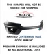 15 16 17 18 19 20 COLORADO FRNT BUMPER OEM PAINT CENTENNIAL BLUE WA424C 23484644