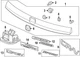 Genuine Honda Garnish *NH912P* 74890-3A0-A01ZB