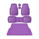 CAR PASS Heavy Duty Rubber Purple Car Floor Mats & Cargo Liners, Deep Dish Al...