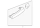 Genuine Nissan Exterior Door Handle 806B0-9BW9A