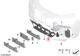 Genuine BMW G70 G73 735i 740d 740dX 740i Grille Air Inlet Left 51115A09A55