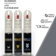 for VOLKSWAGEN VW LD7X PLATINUM GRAY Touch Up Paint Scratch Repair Remove Kit