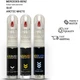 for MERCEDES 9147 ARCTIC WHITE Touch Up Paint Scratch Repair Remove Kit Set Pen 