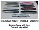 Custom Black or Chrome Door Handle Overlays 2004-2009 Cadillac SRX YOU PICK CLR