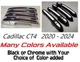 Custom Black OR Chrome Door Handle Overlays 2020-2024 Fits Cadillac CT4 PICK CLR