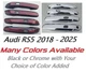 Custom Color & Chrome Door Handle Overlays 2018 - 2025 Audi RS5 YOU PICK COLOR
