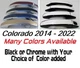 Custom Black OR Chrome Door Handle Overlays 2014-2022 Chevy Colorado U PICK CLR