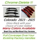 CUSTOM Black and Color Door Handle Overlays 2023-2025 Chevy Colorado U PICK CLR