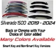 Black OR Chrome Door Handle Overlays 2019 - 2026 Chevy Silverado 1500 U PICK CLR