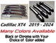 Custom Black OR Chrome Door Handle Overlays 2019-2024 Fits Cadillac XT4 PICK CLR