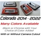 Custom Black OR Chrome Tailgate Cover 2014 - 2022 Chevy Colorado YOU PICK CLR