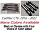 Black OR Chrome Door Handle Overlays 2016 - 2022 Fits Cadillac CT6 PICK CLR