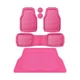 CAR PASS Heavy Duty Rubber Hot Pink Car Floor Mats & Cargo Liners, Deep Dish ...