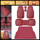 Heavy Duty Red Rubber Car Floor Mats & Cargo Liners, All-Weather Anti-Slip 3D Wa