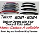 Custom Black OR Chrome Door Handle Overlays 2021 - 2024 CHEVY TAHOE YOU ADD CLR