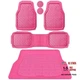  Heavy Duty Rubber Hot Pink Car Floor Mats & Cargo hot pink with cargo liner