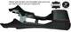 RED STITCHING CENTRE CONSOLE & ARMREST LEATHER COVERS FITS BMW E39 1996-2003