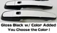Custom Black and Color Door Handle Overlays 2016 - 2022 Chevy Camaro U PICK CLR