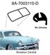 1949 1950 1951 49 50 51 Ford Plain Windshield Rubber Seal Weatherstripping