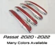Chrome and Color Door Handle Overlays Volkswagen VW Passat 2020-2022 U PICK CLR 