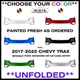 NEW REAR BUMPER FOR 2017-2022 CHEVY TRAX PAINTED *CHOOSE YOUR COLOR* GM1114121